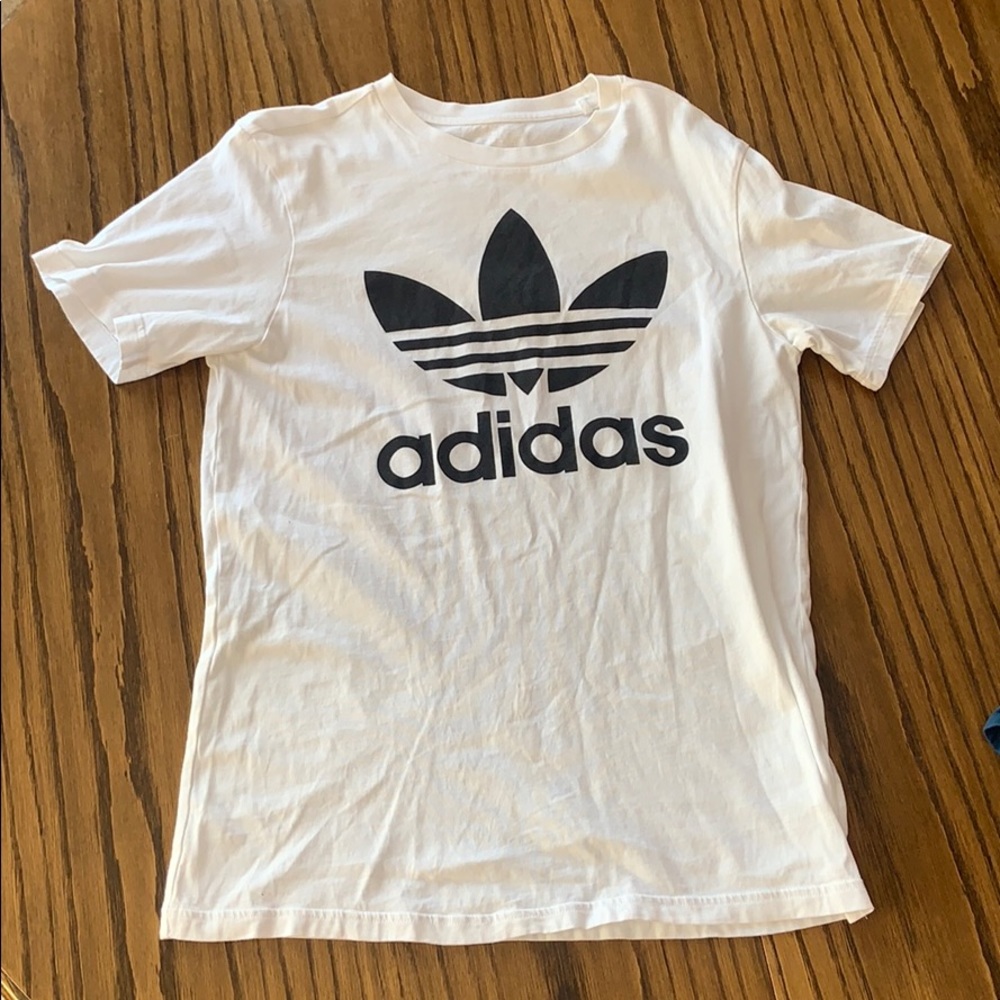 Adidas white t shirt
